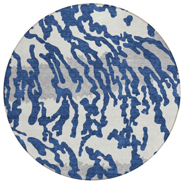 Addison Rugs Chantille Navy 8'0" x 8'0" Round Collection