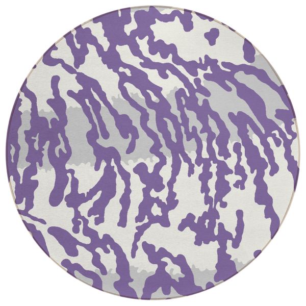 Addison Rugs Chantille Purple 8'0" x 8'0" Round Collection