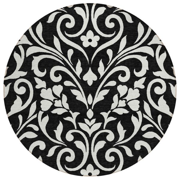 Addison Rugs Chantille Black 8'0" x 8'0" Round