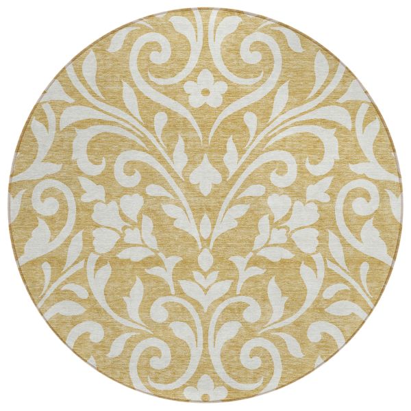 Addison Rugs Chantille Gold 8'0" x 8'0" Round