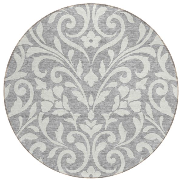 Addison Rugs Chantille Gray 8'0" x 8'0" Round
