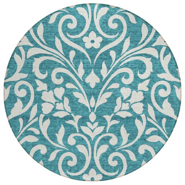 Addison Rugs Chantille Teal 8'0" x 8'0" Round