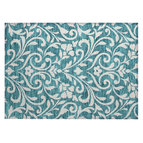 Addison Rugs Chantille Teal 1'8" x 2'6"