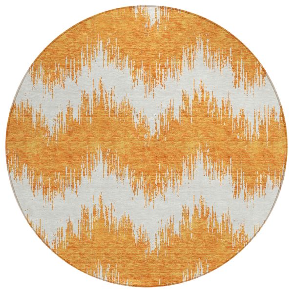 Addison Rugs Chantille Orange 8'0" x 8'0" Round
