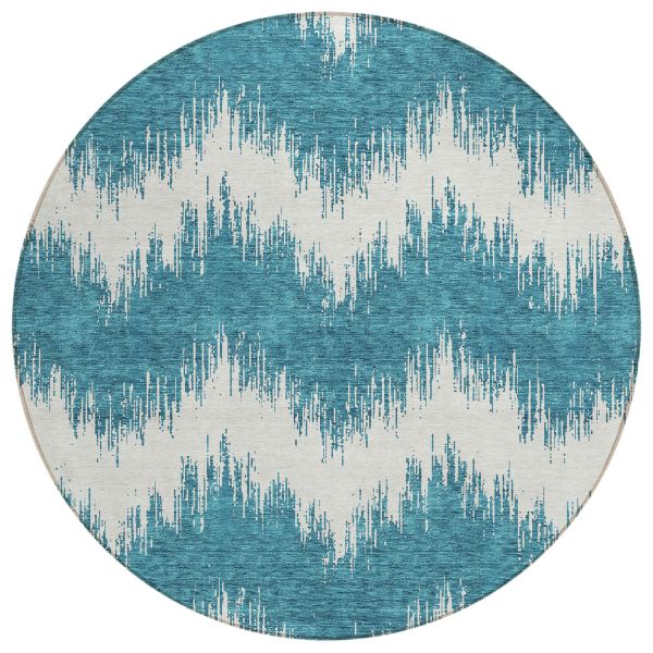 Addison Rugs Chantille Teal 8'0" x 8'0" Round