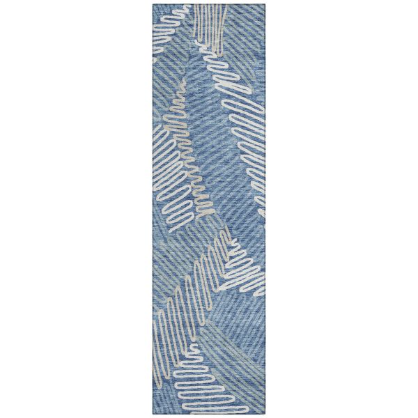 Addison Rugs Chantille Blue 2'3" x 7'6" Runner
