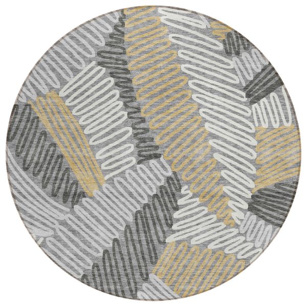 Addison Rugs Chantille Gray 8'0" x 8'0" Round