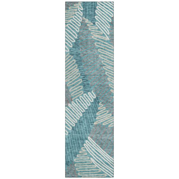 Addison Rugs Chantille Teal 2'3" x 7'6" Runner
