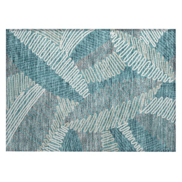 Addison Rugs Chantille Teal 1'8" x 2'6"