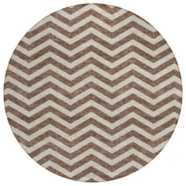 Addison Rugs Chantille Brown 8'0" x 8'0" Round