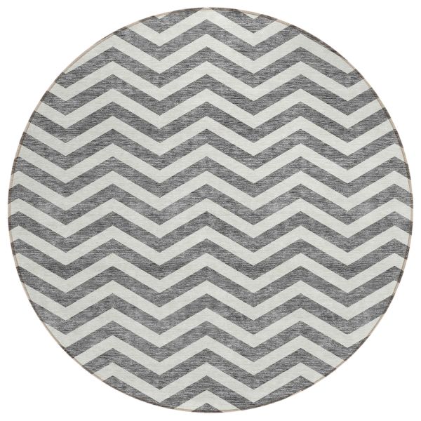 Addison Rugs Chantille Gray 8'0" x 8'0" Round