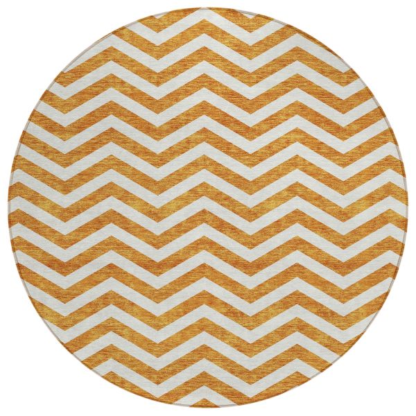 Addison Rugs Chantille Orange 8'0" x 8'0" Round