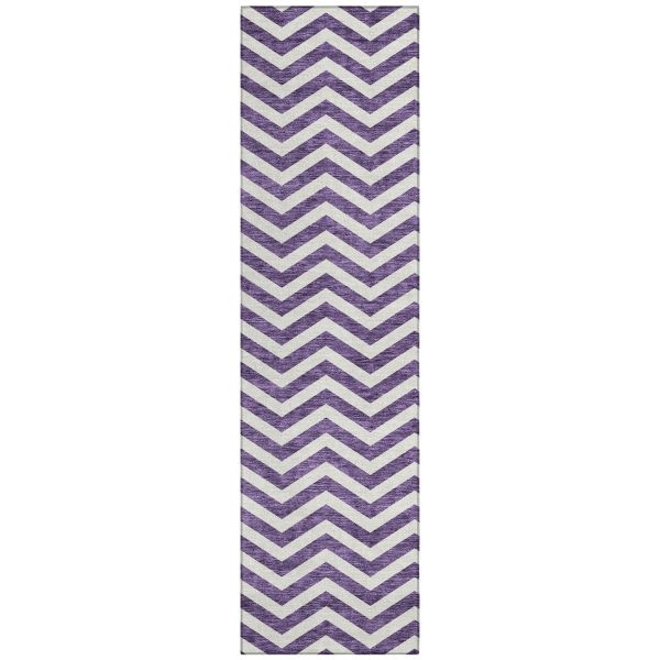 Addison Rugs Chantille Purple 2'3" x 7'6" Runner