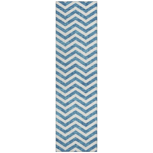 Addison Rugs Chantille Teal 2'3" x 7'6" Runner