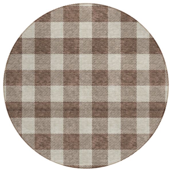 Addison Rugs Chantille Brown 8'0" x 8'0" Round