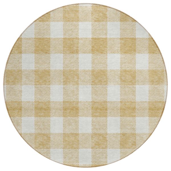 Addison Rugs Chantille Gold 8'0" x 8'0" Round