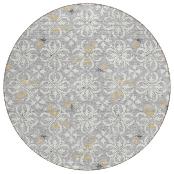 Addison Rugs Chantille Gray 8'0" x 8'0" Round