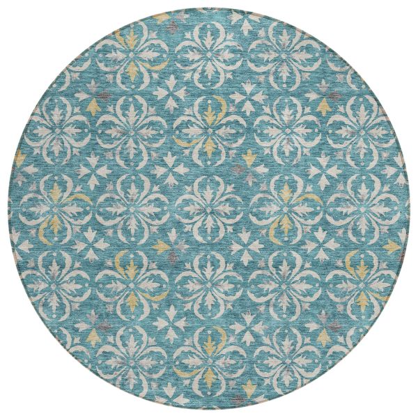 Addison Rugs Chantille Teal 8'0" x 8'0" Round
