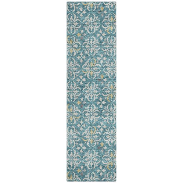 Addison Rugs Chantille Teal 2'3" x 7'6" Runner