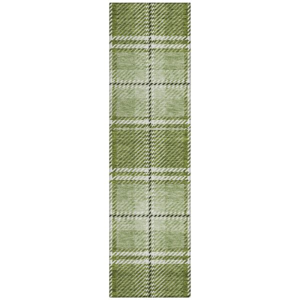 Addison Rugs Chantille Green 2'3" x 7'6" Runner