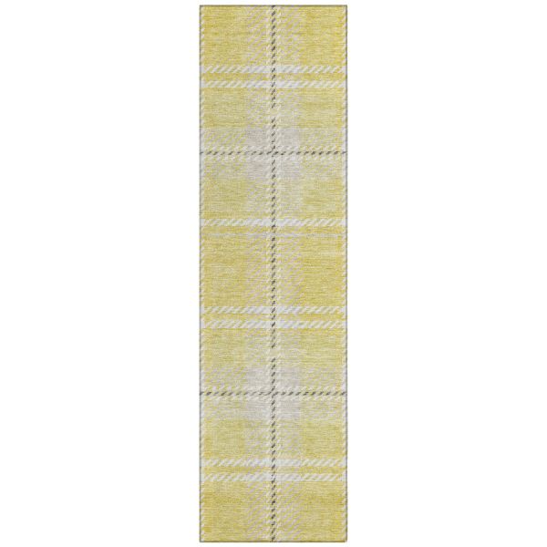 Addison Rugs Chantille Yellow 2'3" x 7'6" Runner