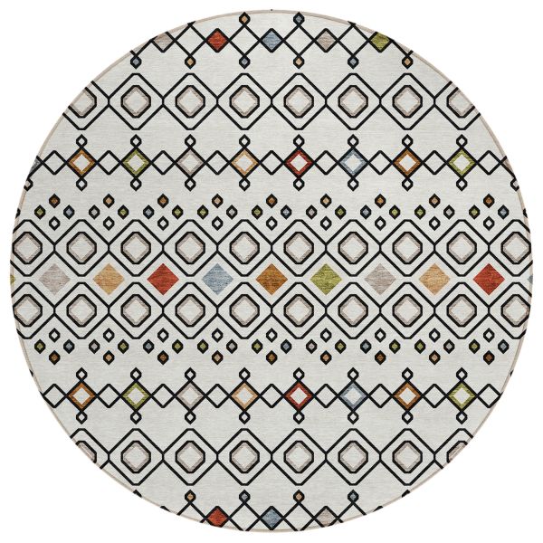 Addison Rugs Chantille Ivory 8'0" x 8'0" Round