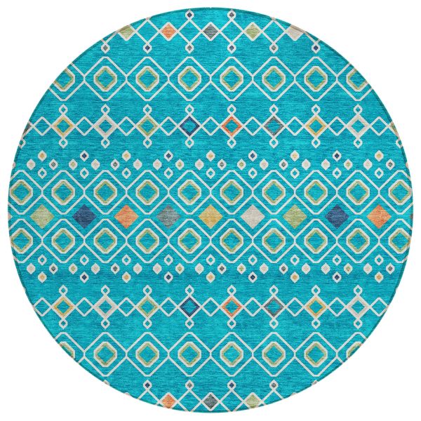 Addison Rugs Chantille Teal 8'0" x 8'0" Round