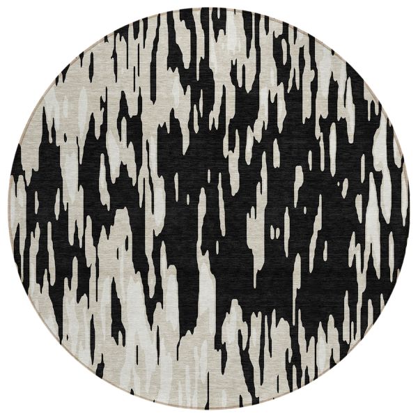 Addison Rugs Chantille Black 8'0" x 8'0" Round