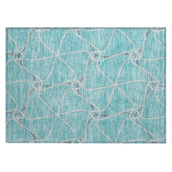 Addison Rugs Chantille Teal 1'8" x 2'6"