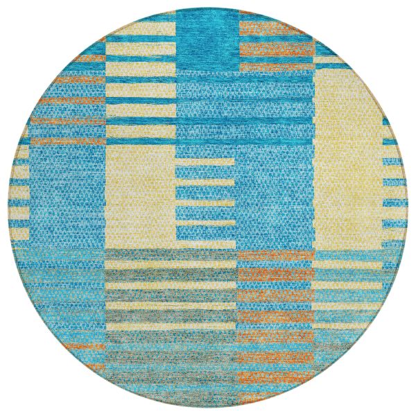 Addison Rugs Chantille Teal 8'0" x 8'0" Round