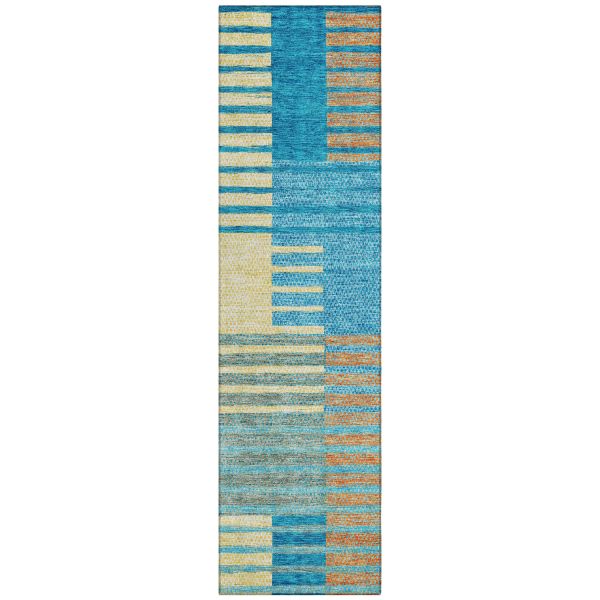 Addison Rugs Chantille Teal 2'3" x 7'6" Runner