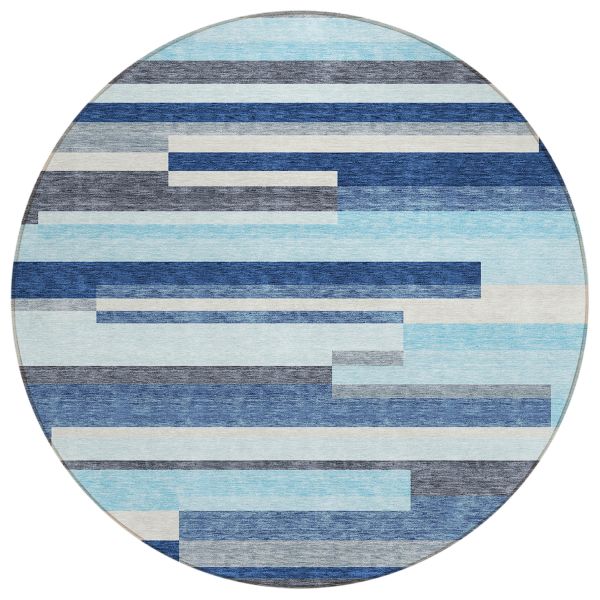 Addison Rugs Chantille Blue 8'0" x 8'0" Round