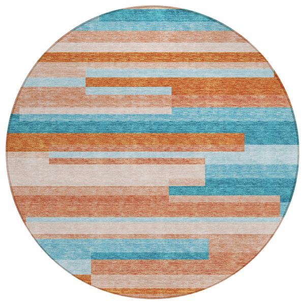Addison Rugs Chantille Orange 8'0" x 8'0" Round