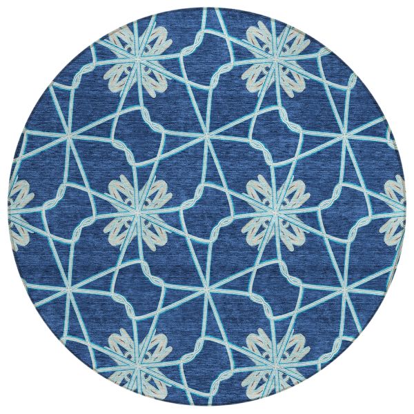 Addison Rugs Chantille Navy 8'0" x 8'0" Round