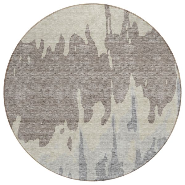 Addison Rugs Chantille Taupe 8'0" x 8'0" Round Collection