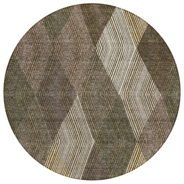 Addison Rugs Chantille Brown 8'0" x 8'0" Round Collection
