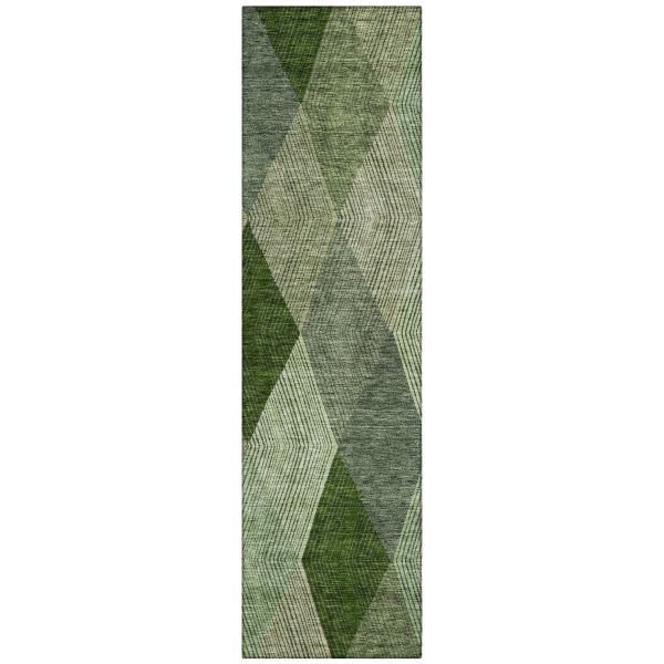 Addison Rugs Chantille Green 2'3" x 7'6" Runner