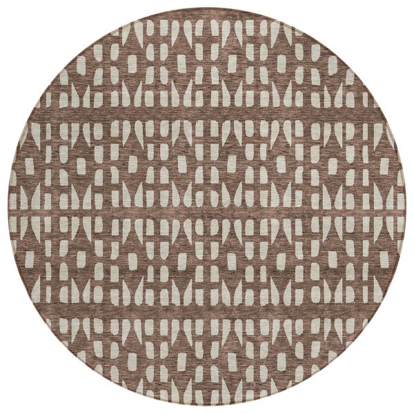Addison Rugs Chantille Brown 8'0" x 8'0" Round