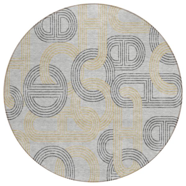 Addison Rugs Chantille Gray 8'0" x 8'0" Round