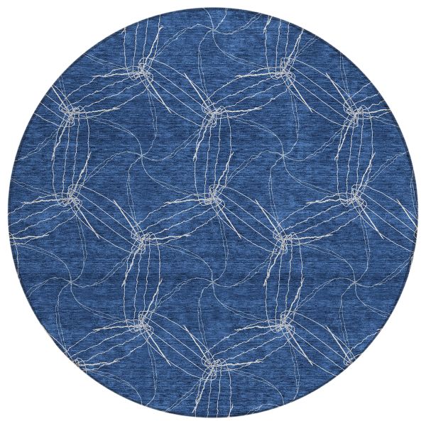 Addison Rugs Chantille Navy 8'0" x 8'0" Round