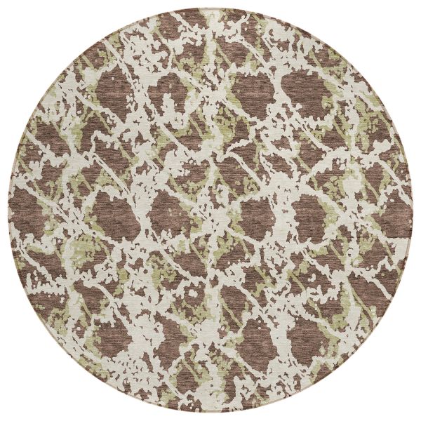 Addison Rugs Chantille Brown 8'0" x 8'0" Round Collection