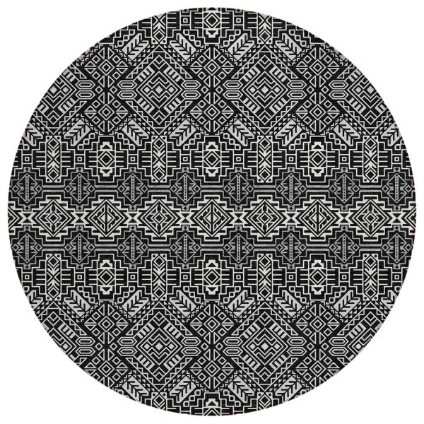Addison Rugs Chantille Black 8'0" x 8'0" Round Collection