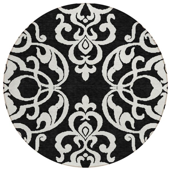 Addison Rugs Chantille Black 8'0" x 8'0" Round