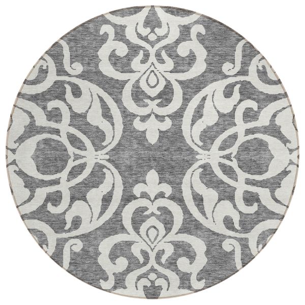 Addison Rugs Chantille Gray 8'0" x 8'0" Round Collection