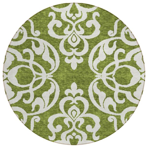 Addison Rugs Chantille Green 8'0" x 8'0" Round Collection