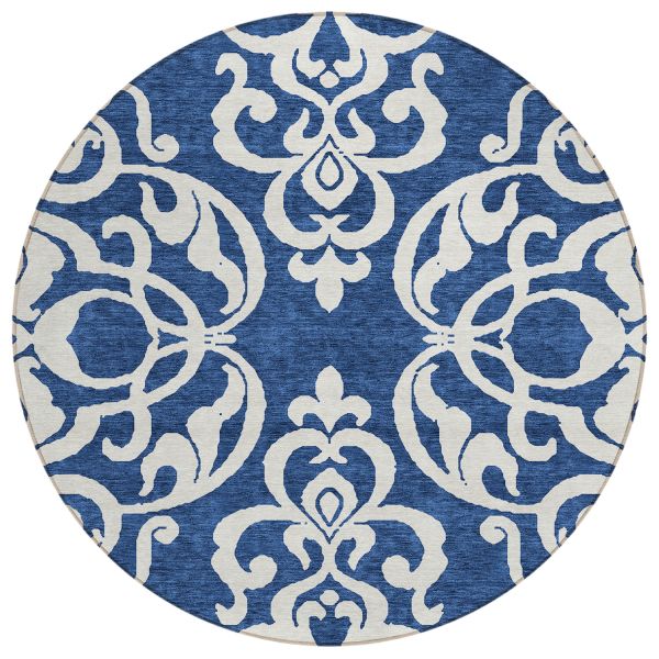 Addison Rugs Chantille Navy 8'0" x 8'0" Round