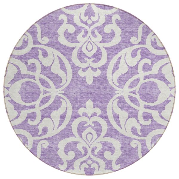 Addison Rugs Chantille Purple 8'0" x 8'0" Round Collection