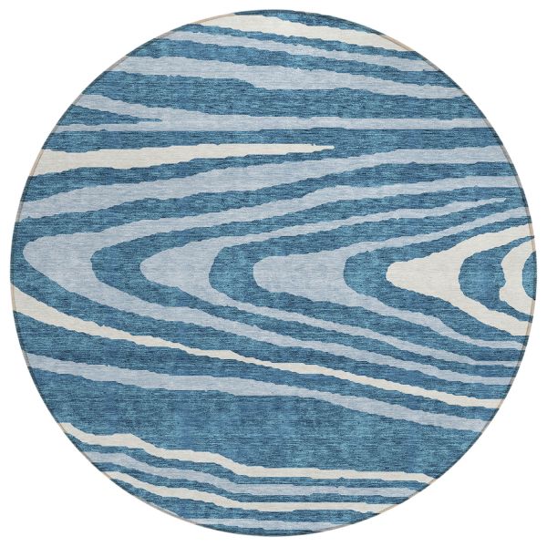 Addison Rugs Chantille Navy 8'0" x 8'0" Round