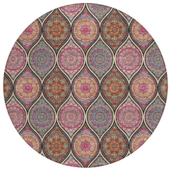 Addison Rugs Chantille Black 8'0" x 8'0" Round Collection