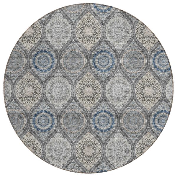 Addison Rugs Chantille Gray 8'0" x 8'0" Round Collection